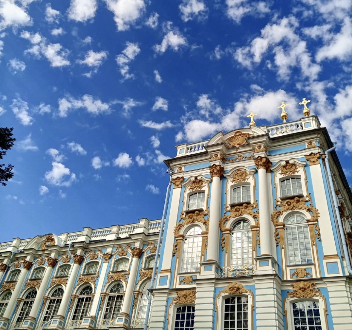 Вид на Екатерининский дворец