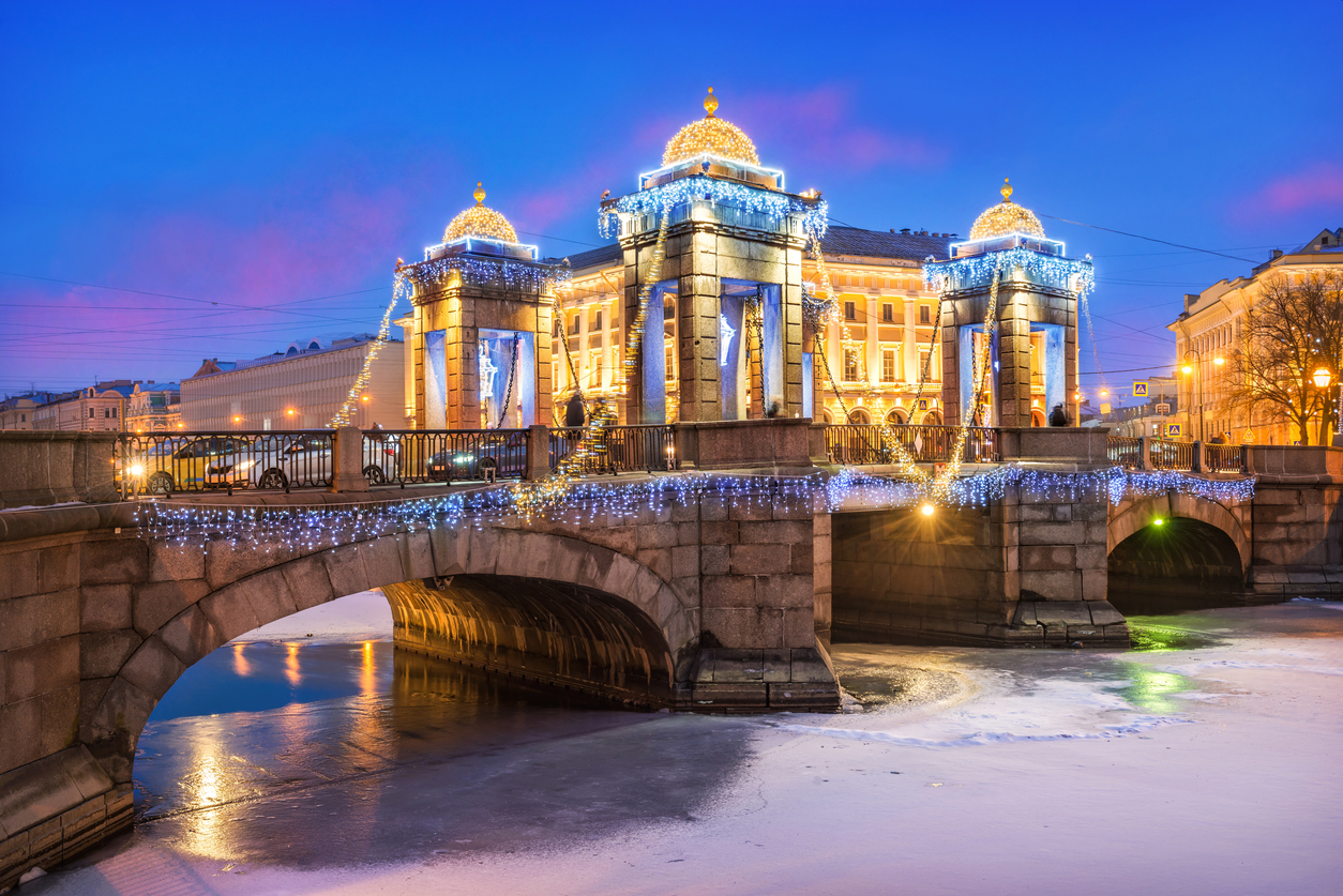 Ломоносовский мост - река Фонтанка