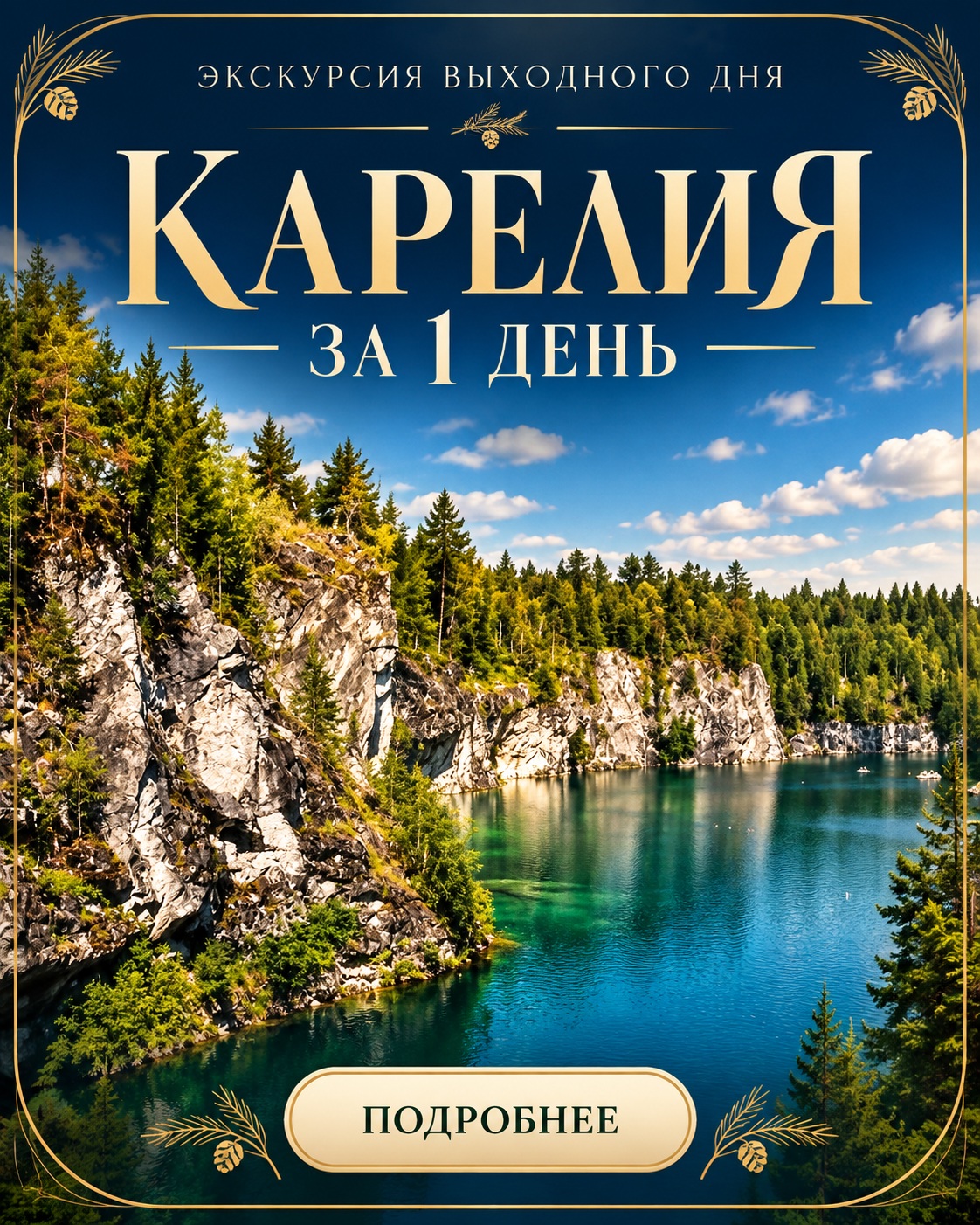 Карелия за 1 день — экскурсия выходного дня